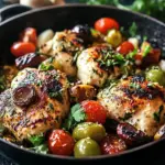 Skillet Greek Chicken for a Quick Mediterranean Feast 4 Skillet Greek Chicken