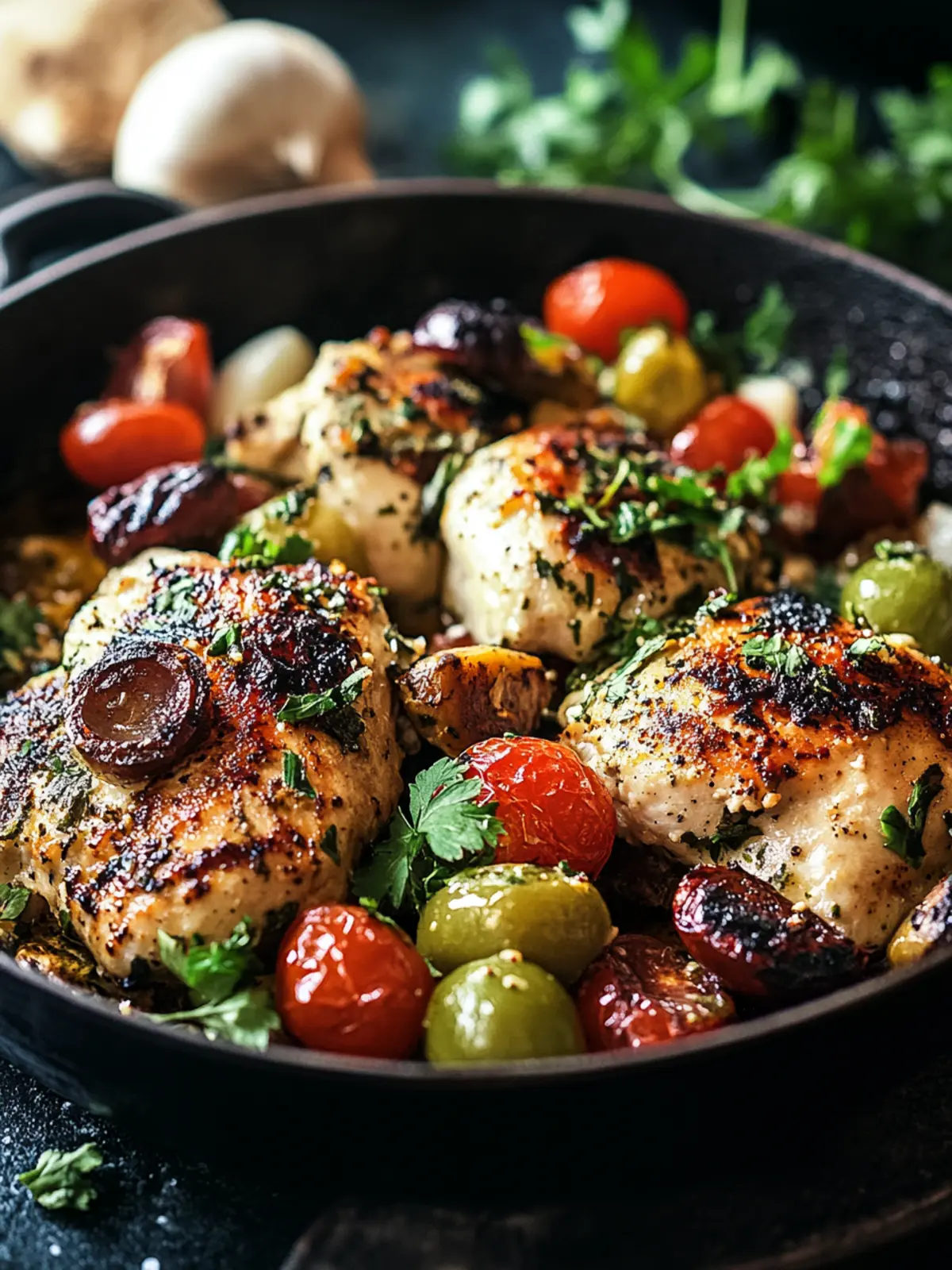 Skillet Greek Chicken for a Quick Mediterranean Feast 5 Skillet Greek Chicken