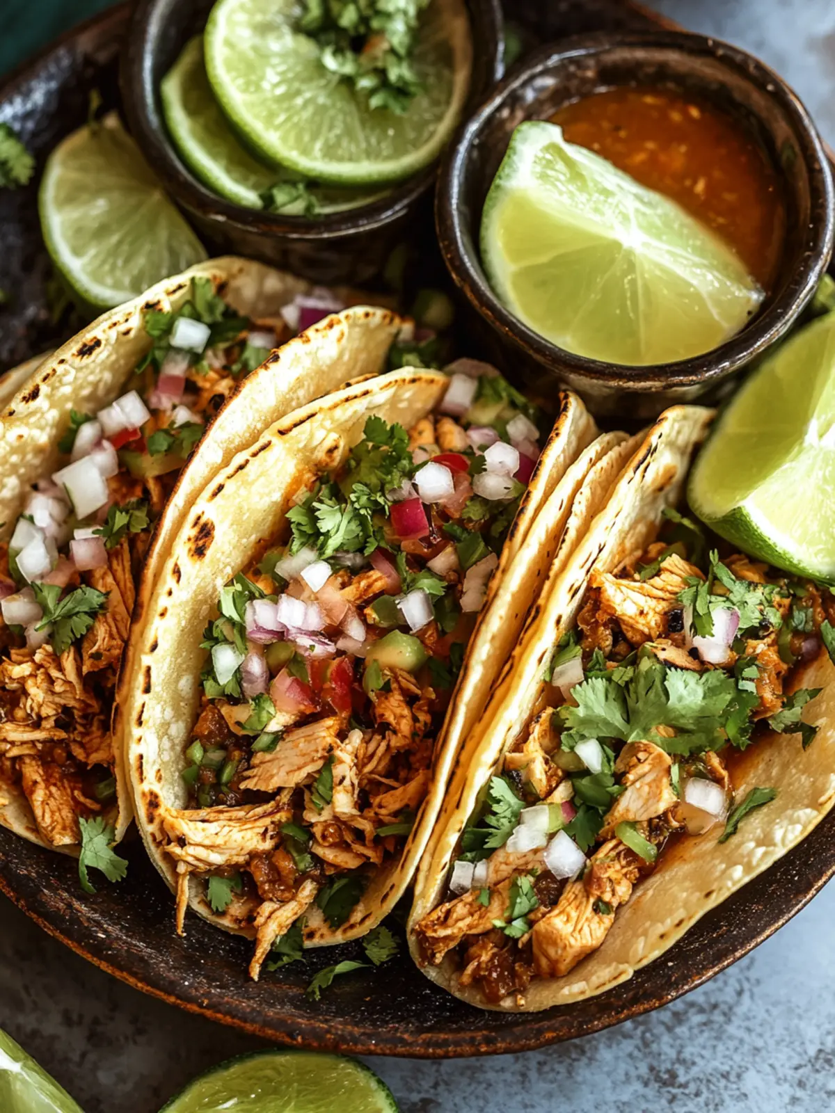 Irresistible Chicken Birria Tacos with Savory Dipping Broth 3 Chicken Birria Tacos