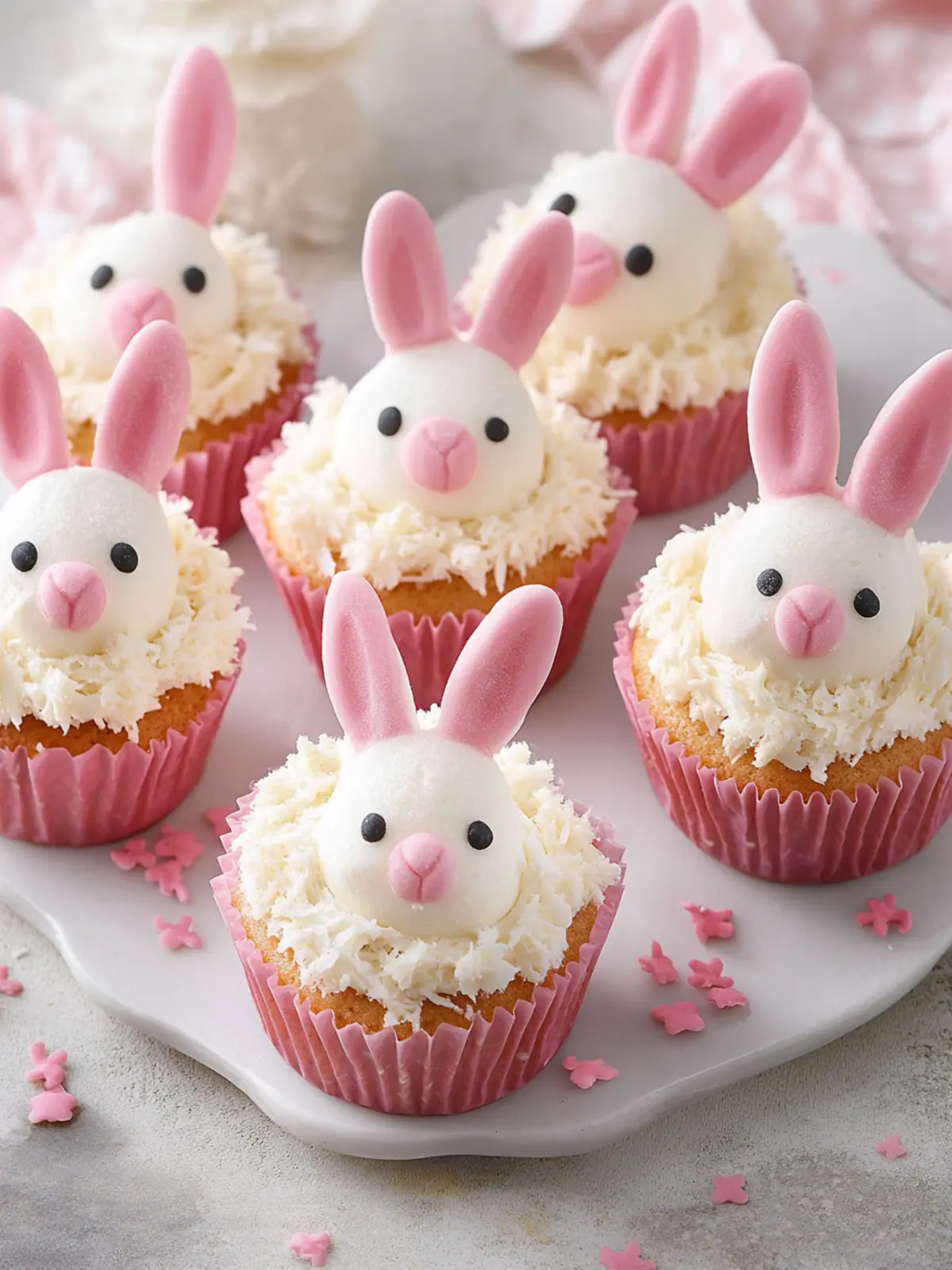 Delightful Bunny Cupcakes for an Enchanting Easter Celebration 4 Bunny Cupcakes