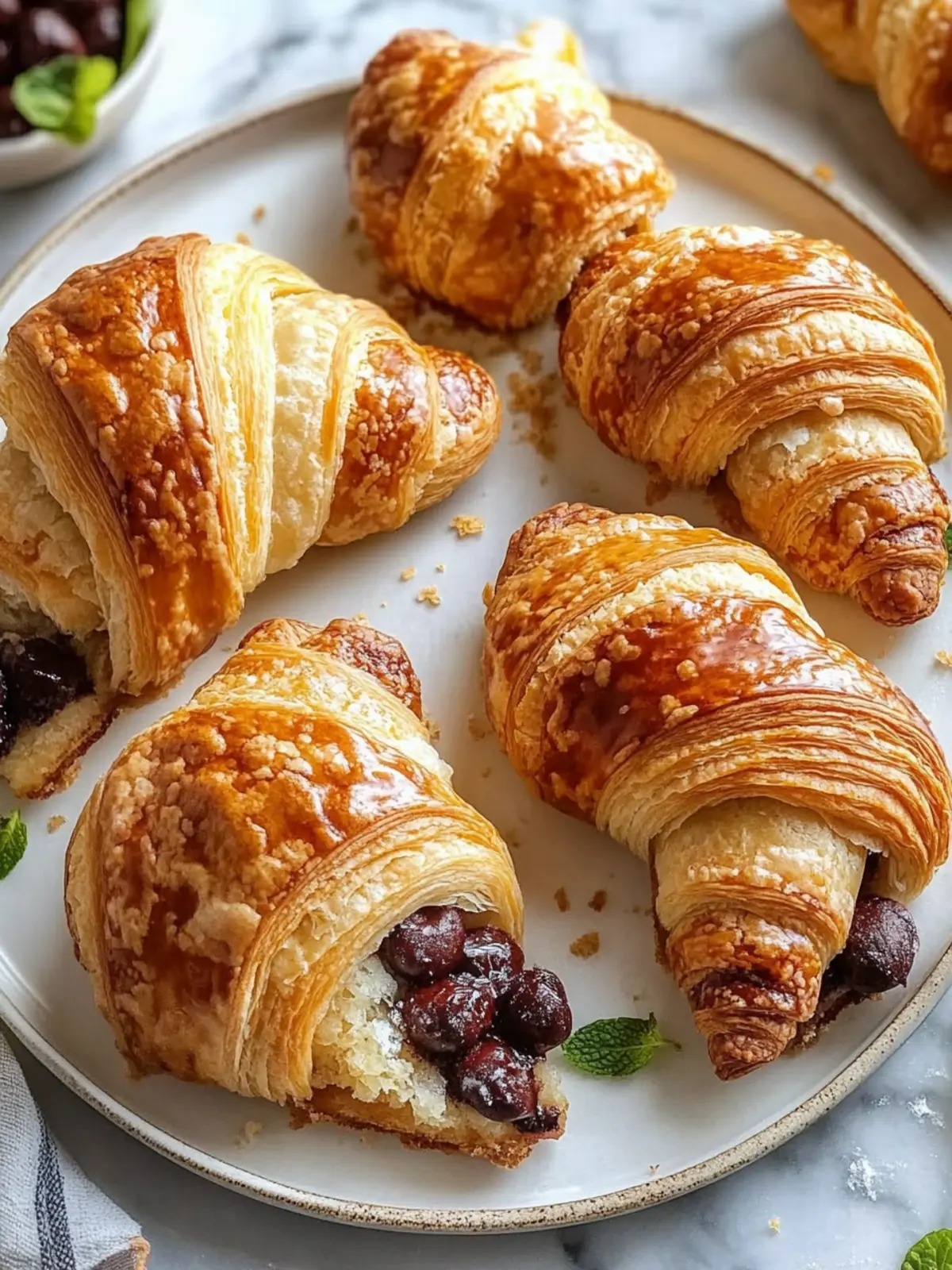 Delicious Cookie Croissants: Flaky Treats with Sweet Surprises 2 Cookie Croissants