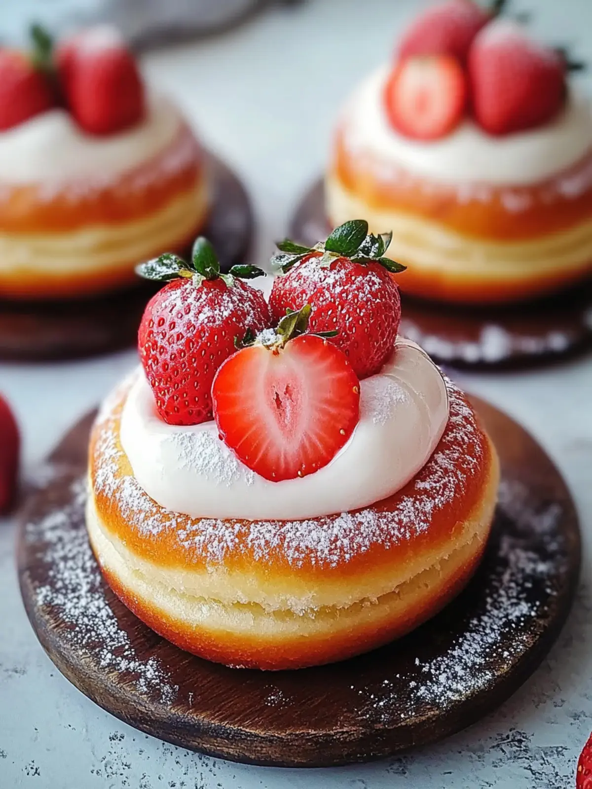 Delicious Strawberry Cream-Filled Doughnuts You Can Make at Home 4 Strawberry Cream-Filled Doughnuts