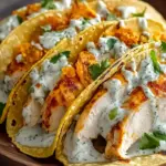 Dill Pickle Ranch Smash Chicken Tacos With Crispy Cheese Twist 3 Dill Pickle Ranch Smash Chicken Tacos with Crispy Cheese