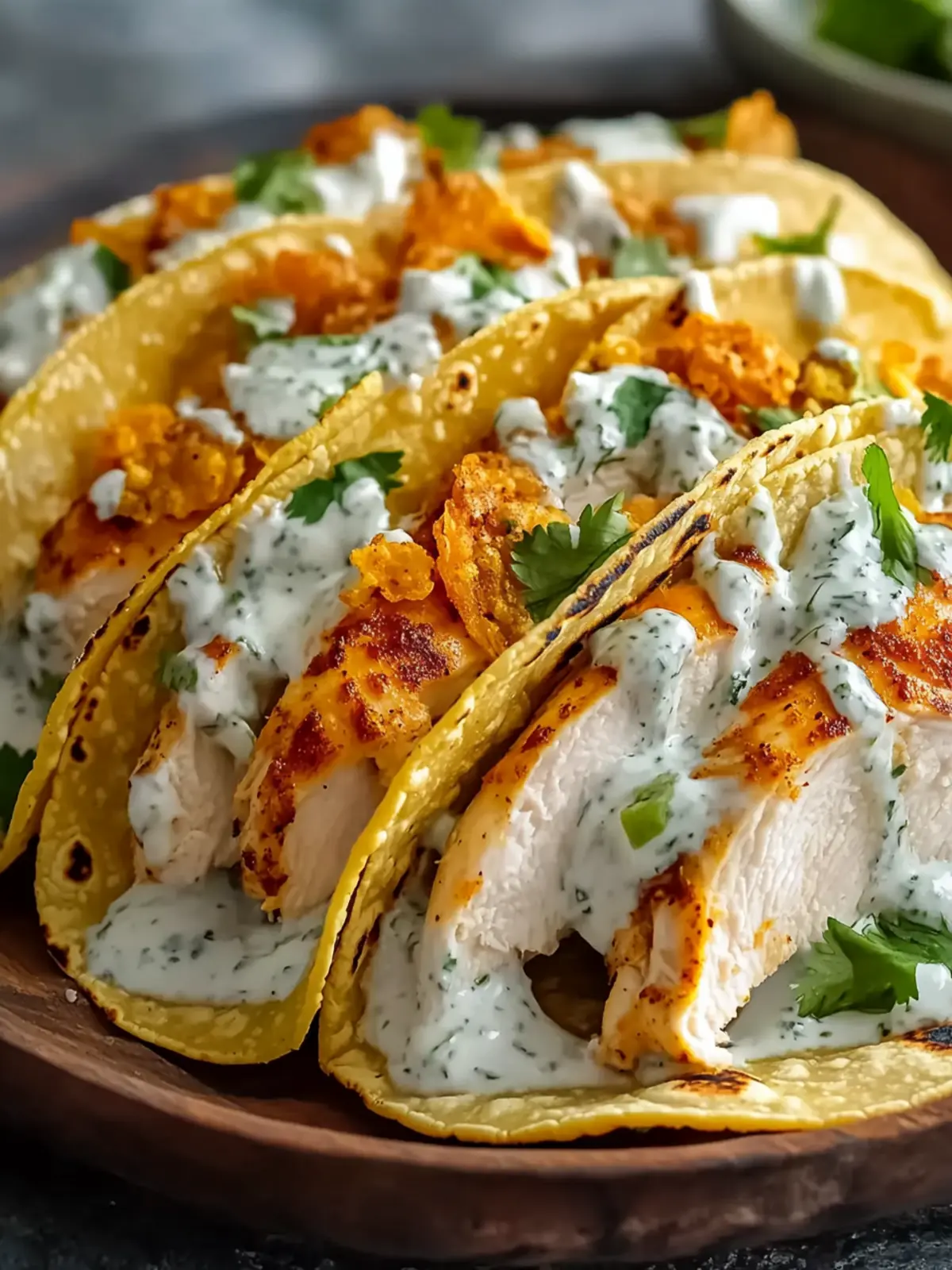 Dill Pickle Ranch Smash Chicken Tacos With Crispy Cheese Twist 5 Dill Pickle Ranch Smash Chicken Tacos with Crispy Cheese