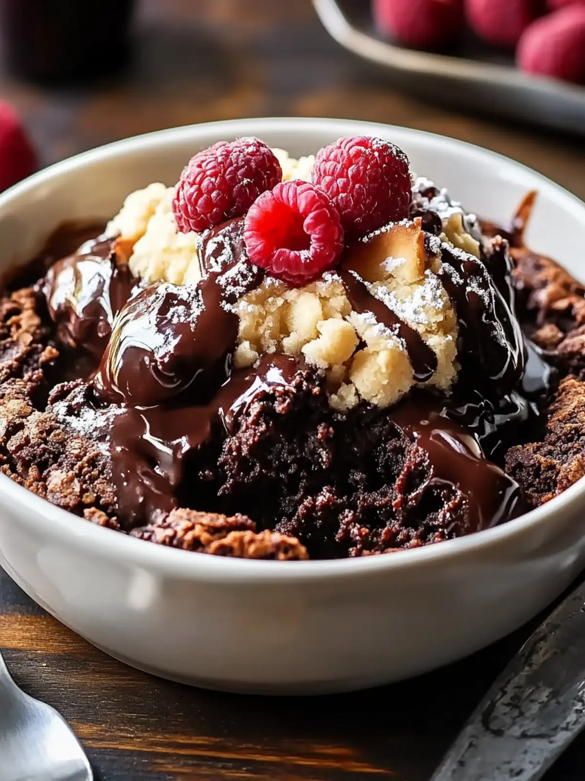Decadent Chocolate Cobbler for Ultimate Comfort and Joy 3 Chocolate Cobbler