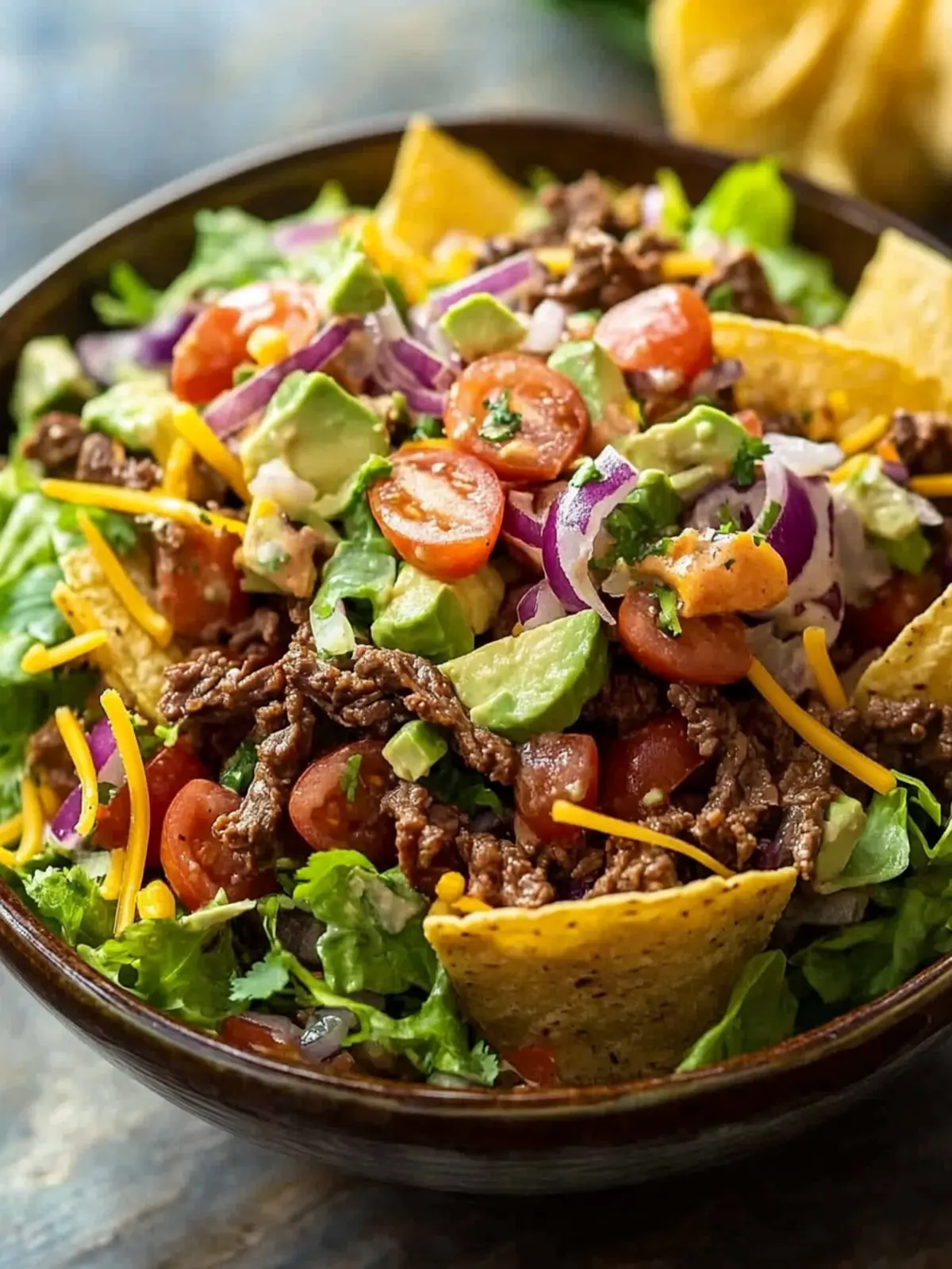 Delicious Beef Taco Salad Ready in Just 30 Minutes 4 Beef Taco Salad