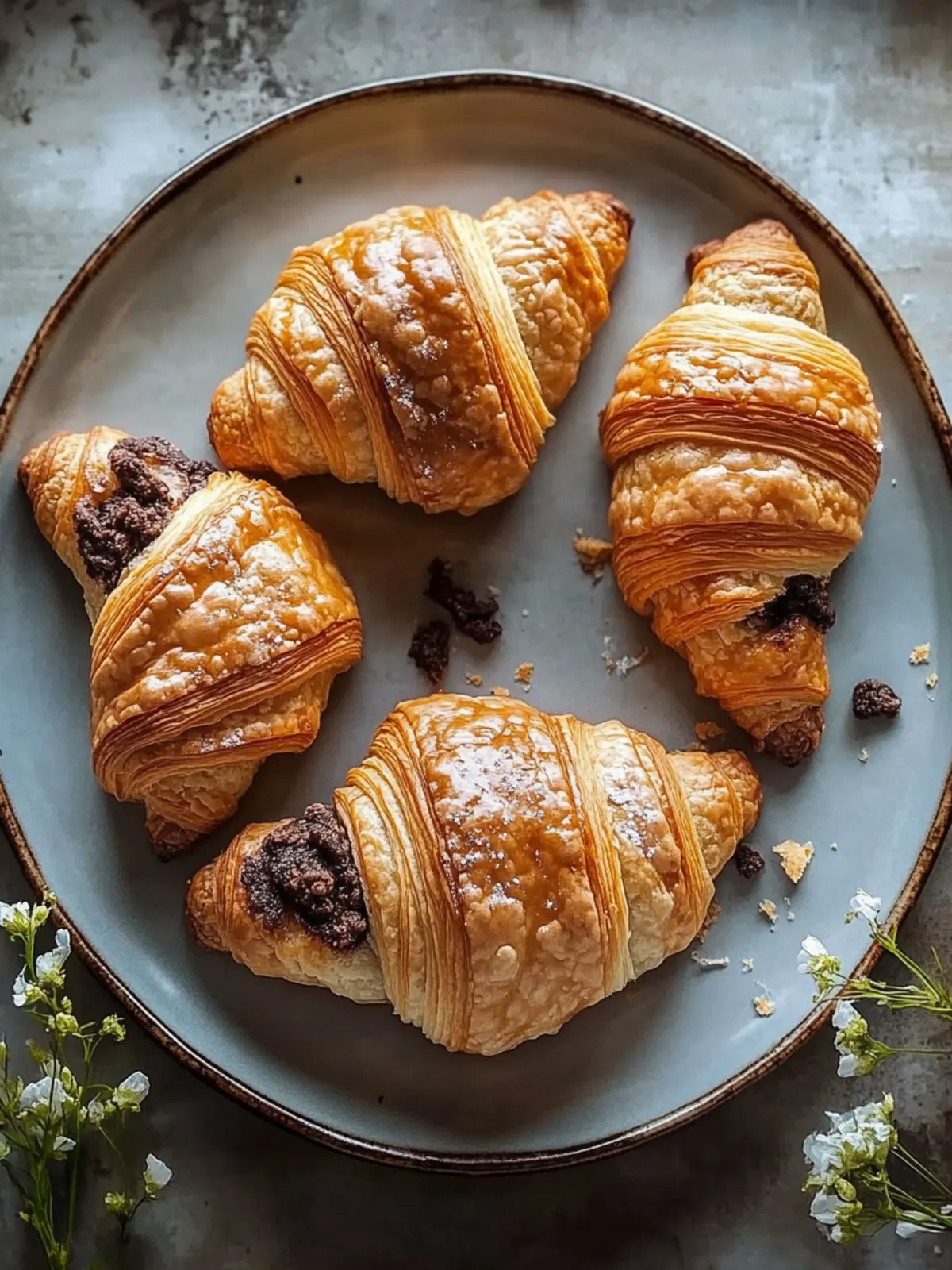 Delicious Cookie Croissants: Flaky Treats with Sweet Surprises 4 Cookie Croissants