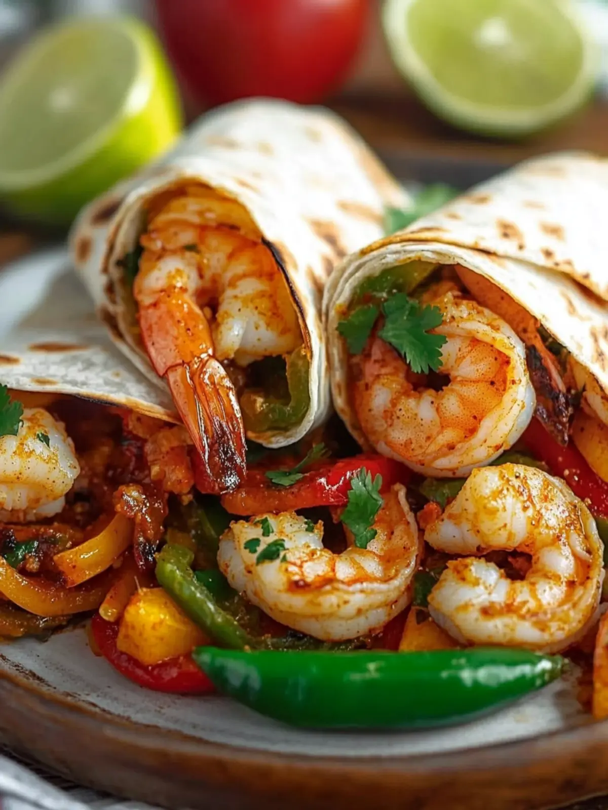 Savory Shrimp Fajita Wraps: A Quick Family Favorite! 4 Shrimp Fajita Wraps