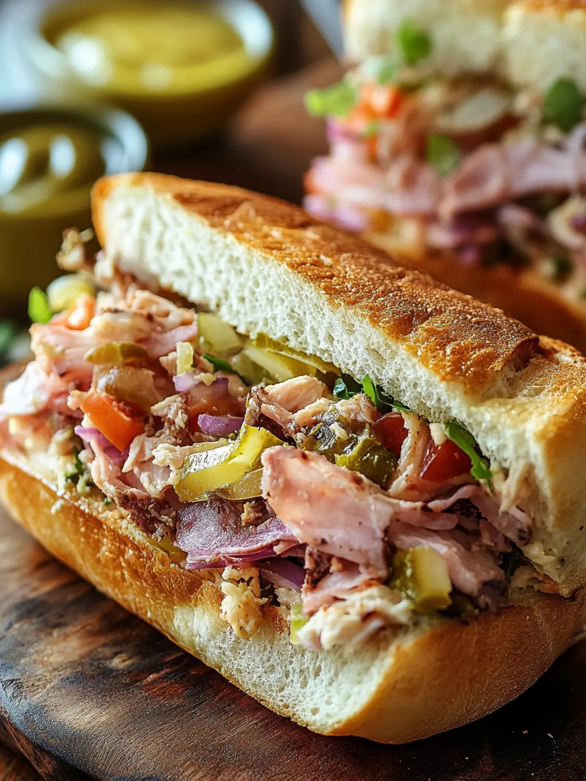 Cuban Chopped Grinder Sandwich: A Hearty Flavor Explosion 3 Cuban Chopped Grinder Sandwich