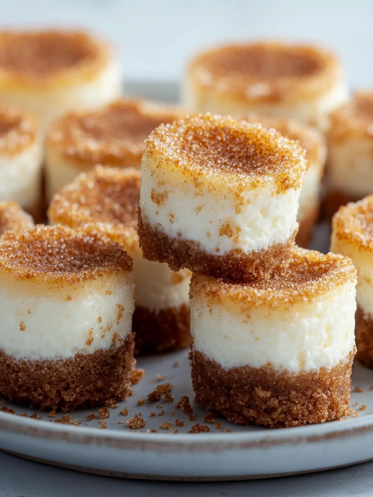 Mini Churro Cheesecake Bites You Can't Resist Making 3 Mini Churro Cheesecake Bites