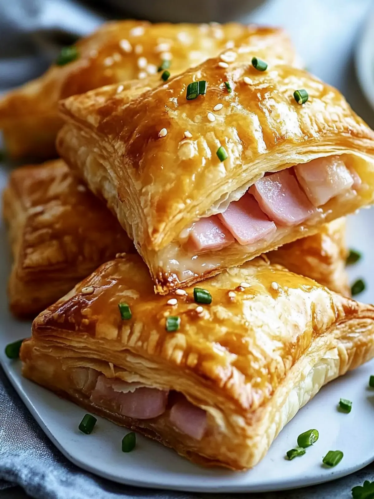 Flaky Ham and Cheese Puff Pastries for Effortless Brunch Bliss 2 Flaky Ham and Cheese Puff Pastries