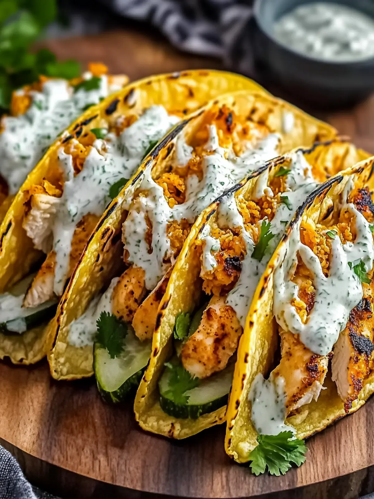 Dill Pickle Ranch Smash Chicken Tacos With Crispy Cheese Twist 4 Dill Pickle Ranch Smash Chicken Tacos with Crispy Cheese