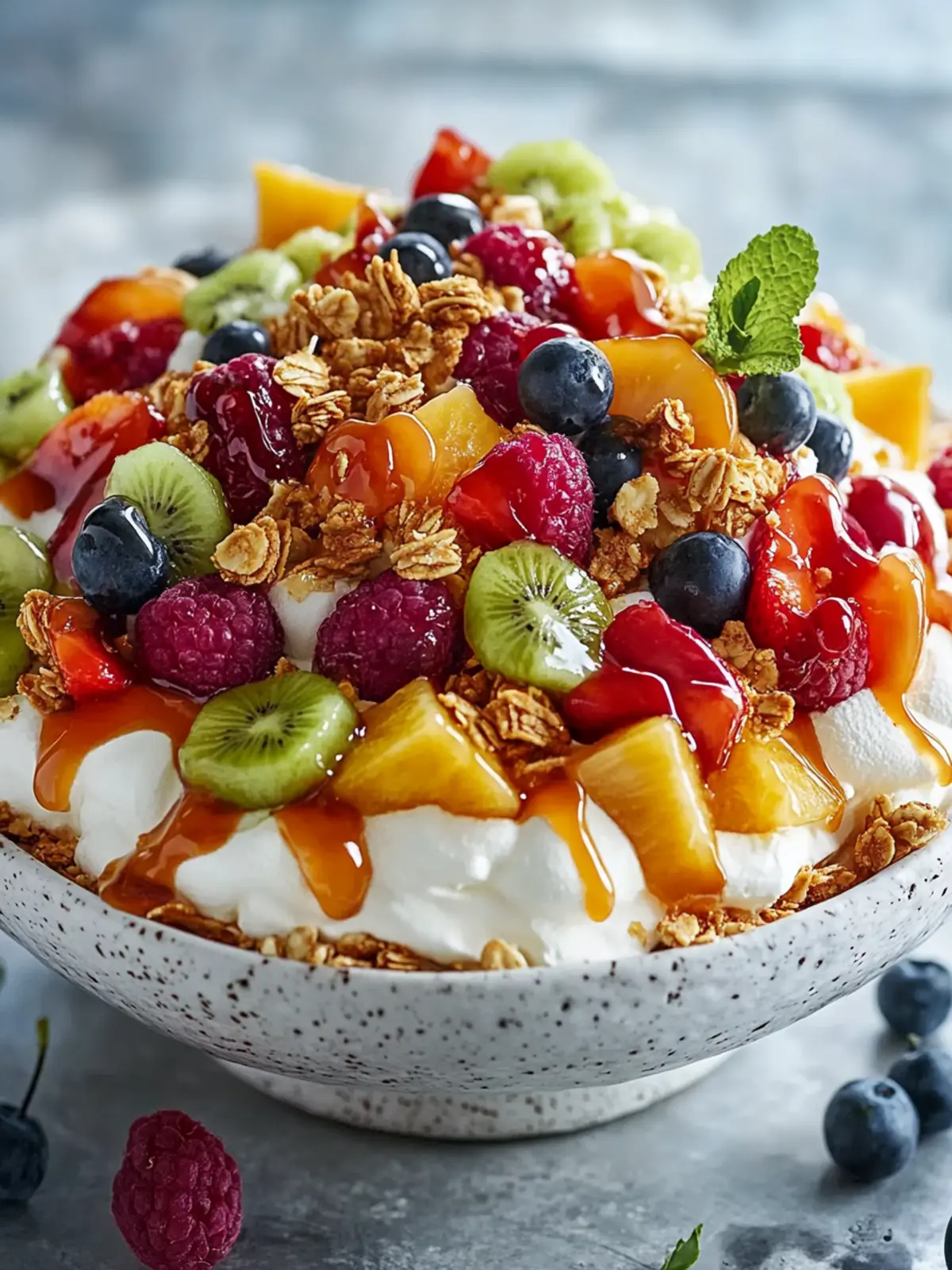 Caramel Crunch Cheesecake Fruit Salad: A Sweet Refreshing Treat 4 Caramel Crunch Cheesecake Fruit Salad