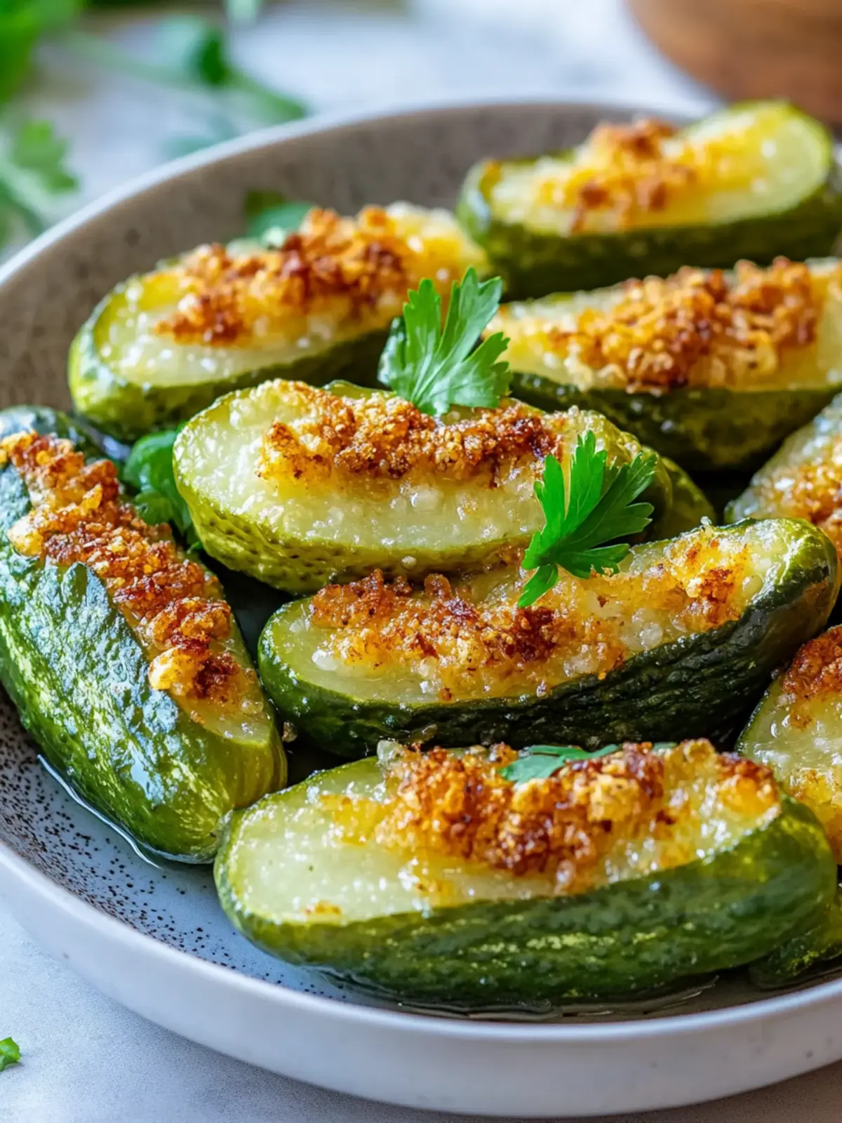 Air Fryer Stuffed Pickles: Crispy Keto Snack Delight 2 Air Fryer Stuffed Pickles