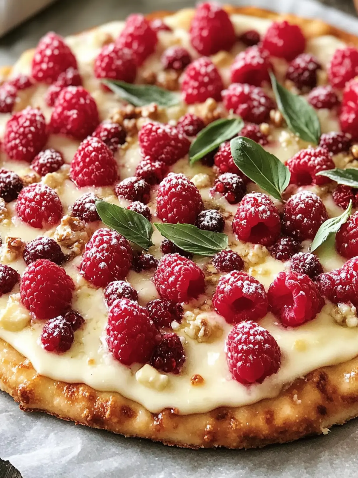 Raspberry Brie Dessert Pizza: A Gourmet Treat You’ll Love 5 Raspberry Brie Dessert Pizza