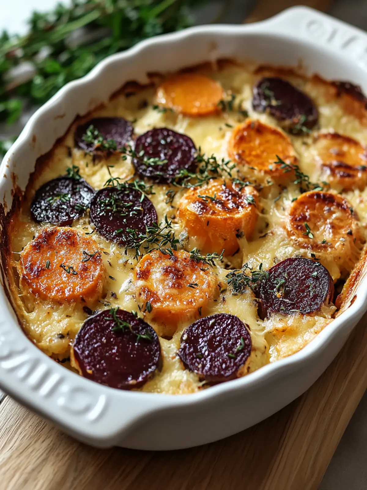 Maple-Glazed Beet & Sweet Potato Gratin for Cozy Nights 4 Maple-Glazed Beet & Sweet Potato Gratin