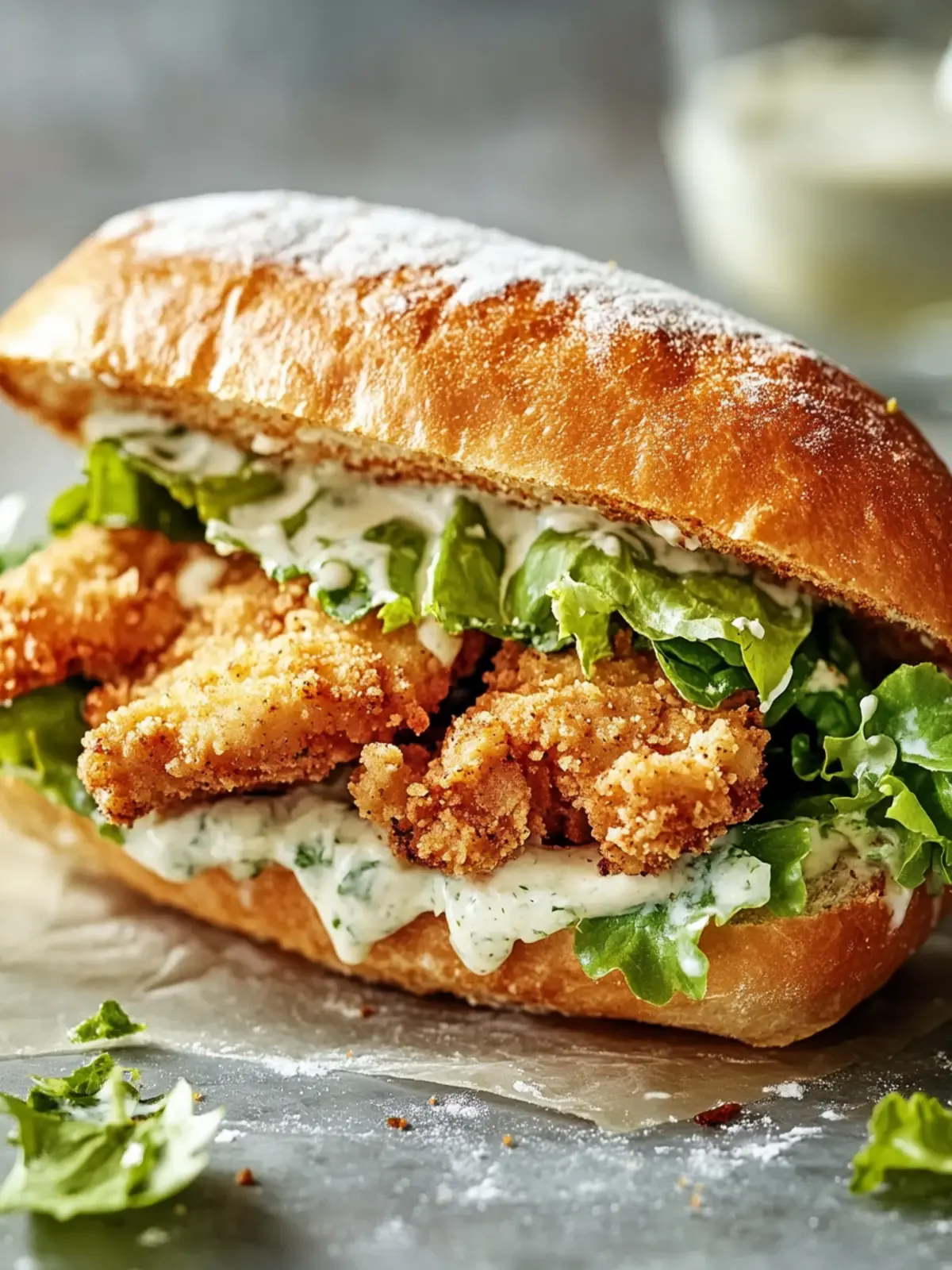 Crispy Chicken Caesar Sandwich You’ll Love for Lunch Today 5 Crispy Chicken Caesar Sandwich