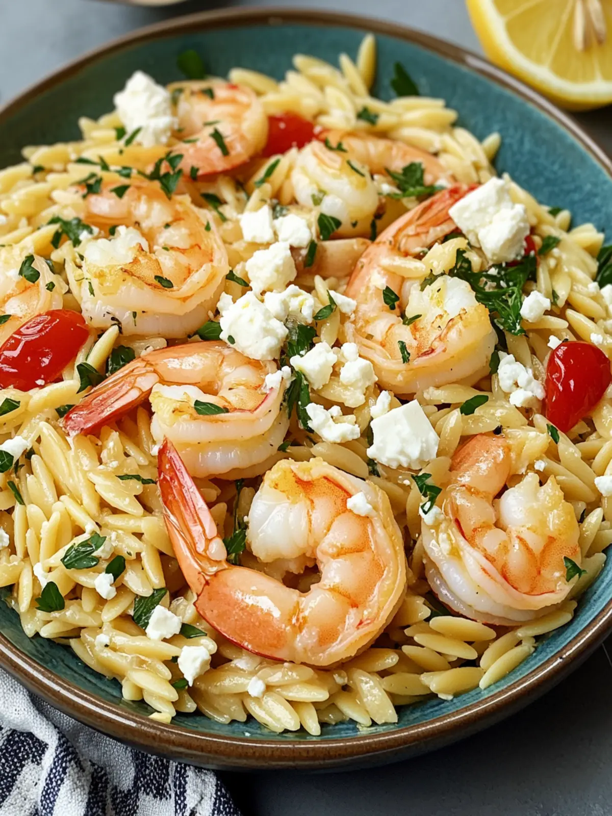 Lemon Feta Orzo Shrimp: Your Quick Taste of Mediterranean Bliss 4 Lemon Feta Orzo Shrimp