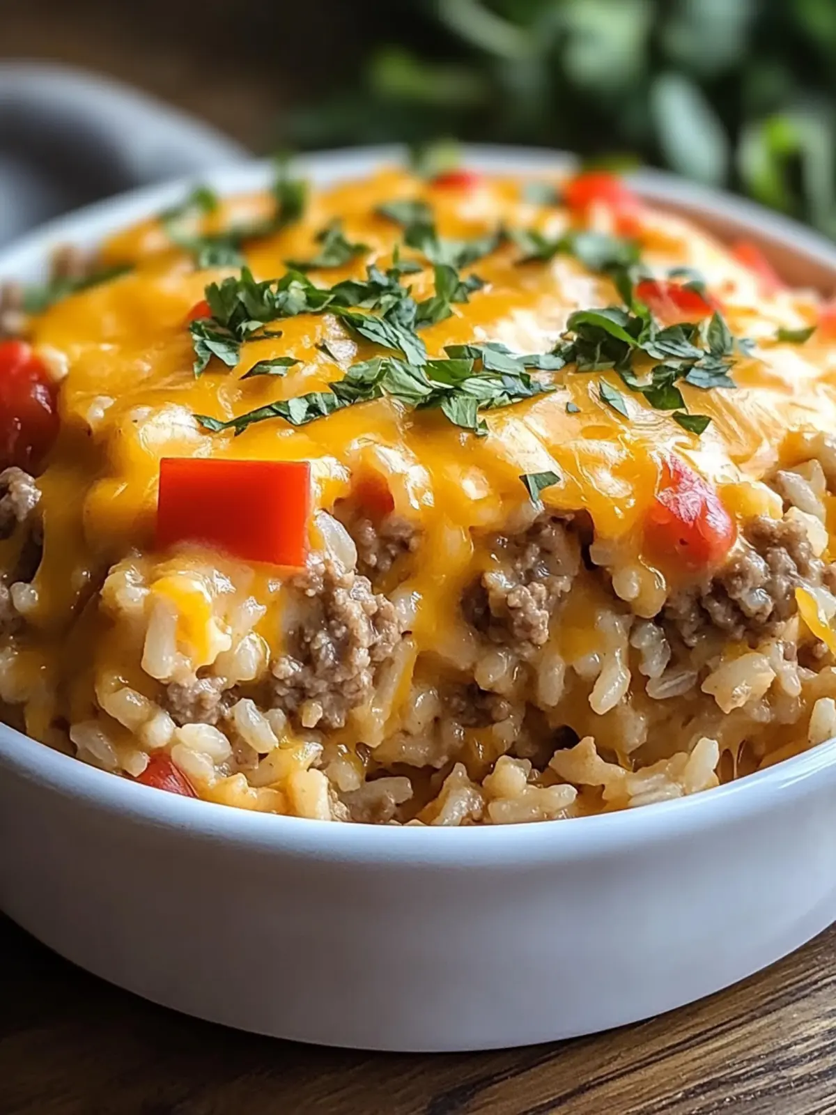 Cheesy Hamburger Rice Casserole for Cozy Weeknight Dinners 5 Cheesy Hamburger Rice Casserole