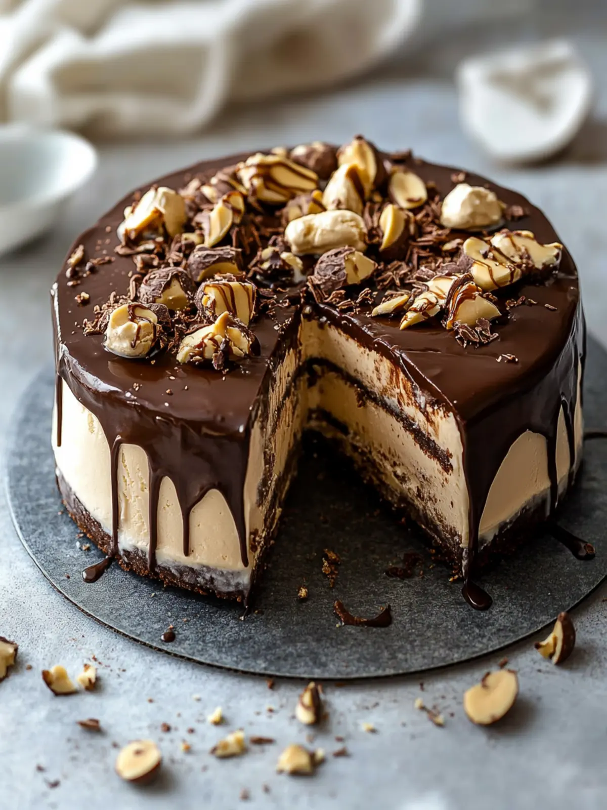 Decadent Chocolate Peanut Butter Ice Cream Cake for Summer Fun 2 Chocolate Peanut Butter Ice Cream Cake