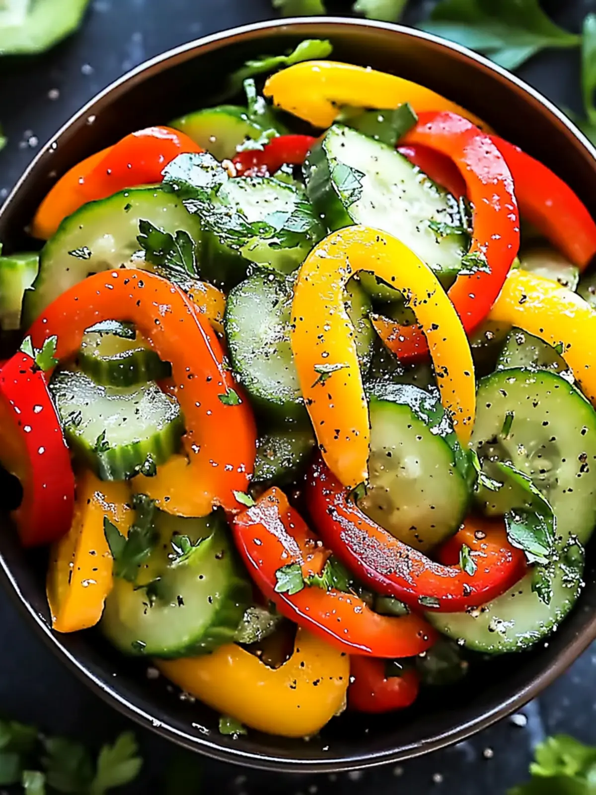 Crisp Cucumber Sweet Pepper Salad: A No-Cook Summer Delight 5 Cucumber Sweet Pepper Salad