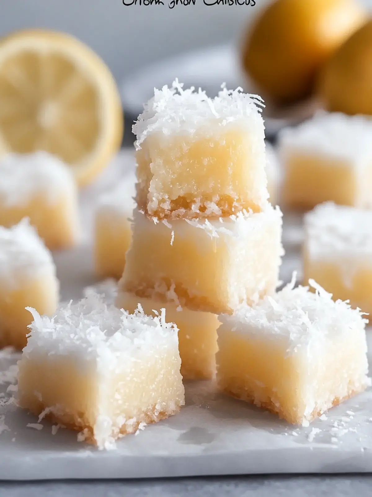 Delicious Coconut Rum Snow Squares: No-Bake Tropical Bliss 4 Coconut Rum Snow Squares