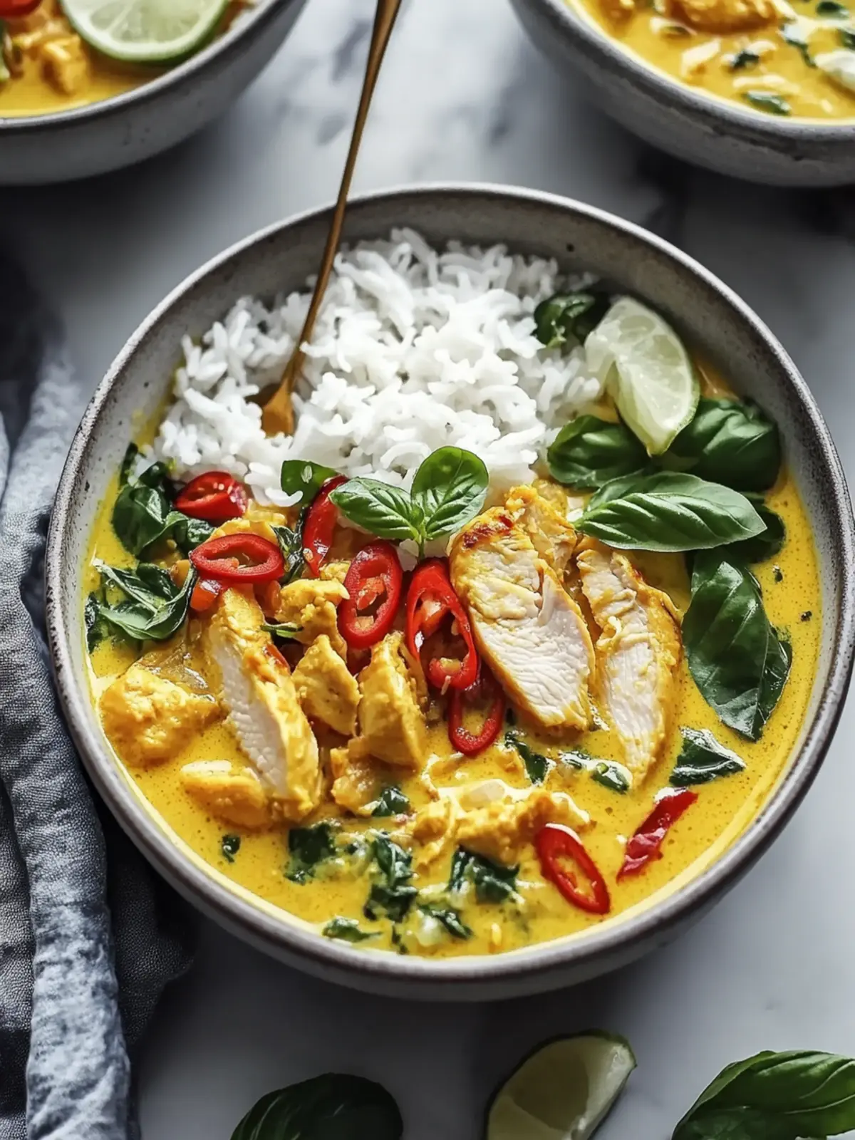 Lemongrass Broth Bowls with Yellow Curry Chicken Bliss Awaits 2 Lemongrass Broth Bowls with Yellow Curry Chicken Bliss