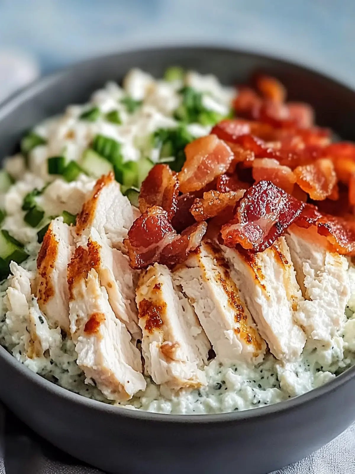 Wholesome Chicken Bacon Ranch Cottage Cheese Bowl You’ll Love 4 Chicken Bacon Ranch Cottage Cheese Bowl