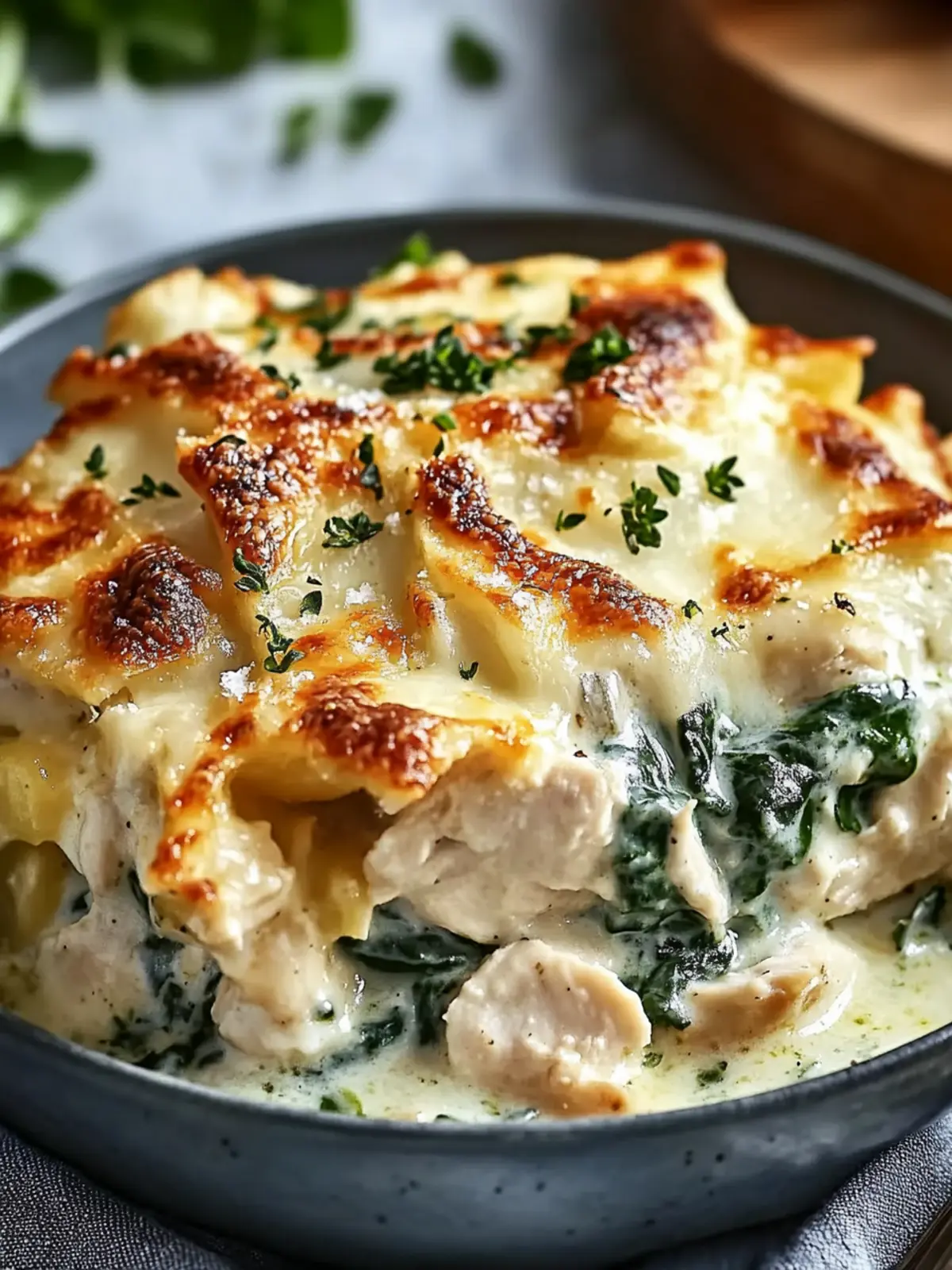 Creamy Chicken and Spinach Casserole for Cozy Family Nights 5 Creamy Chicken and Spinach Casserole