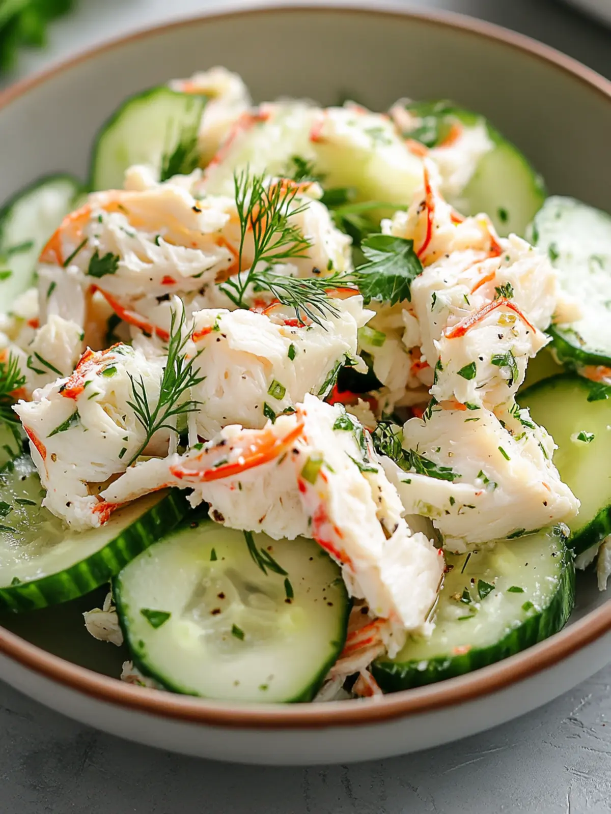 Delicious Cucumber Salad with Crab Meat in Just 10 Minutes 2 Cucumber Salad with Crab Meat