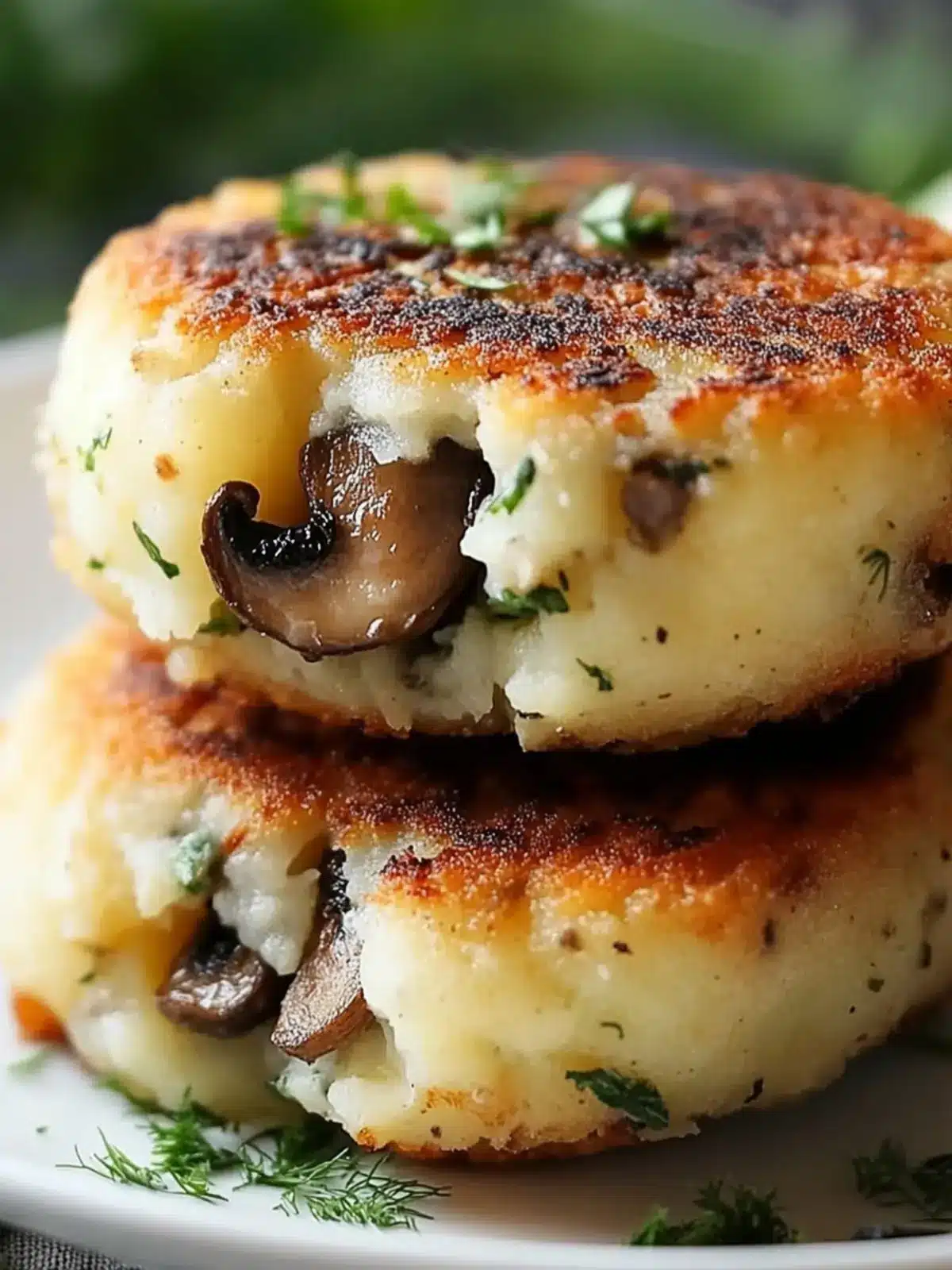 Mouthwatering Mushroom Stuffed Potato Cakes you'll Love! 5 Mushroom Stuffed Potato Cakes