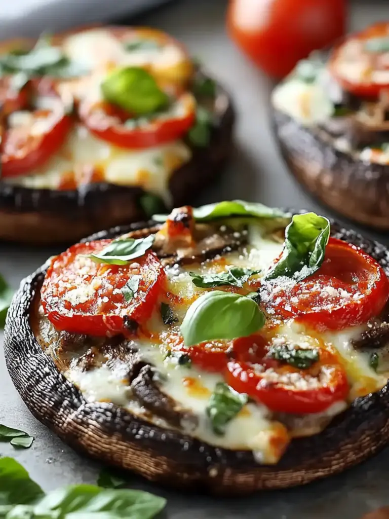 Low-Carb Portobello Pizzas