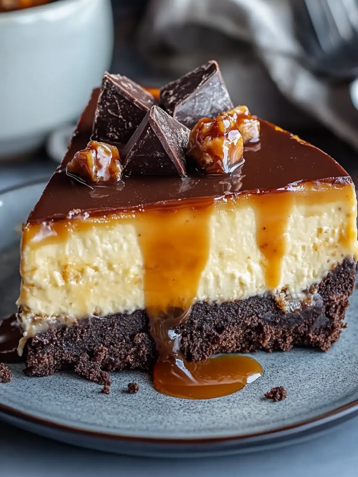 Indulge in Caramel Brownie Cheesecake for Ultimate Bliss 3 Caramel Brownie Cheesecake