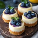 Delightful Mini Lemon Blueberry Cheesecakes for Summer Bliss 7 Mini Lemon Blueberry Cheesecakes