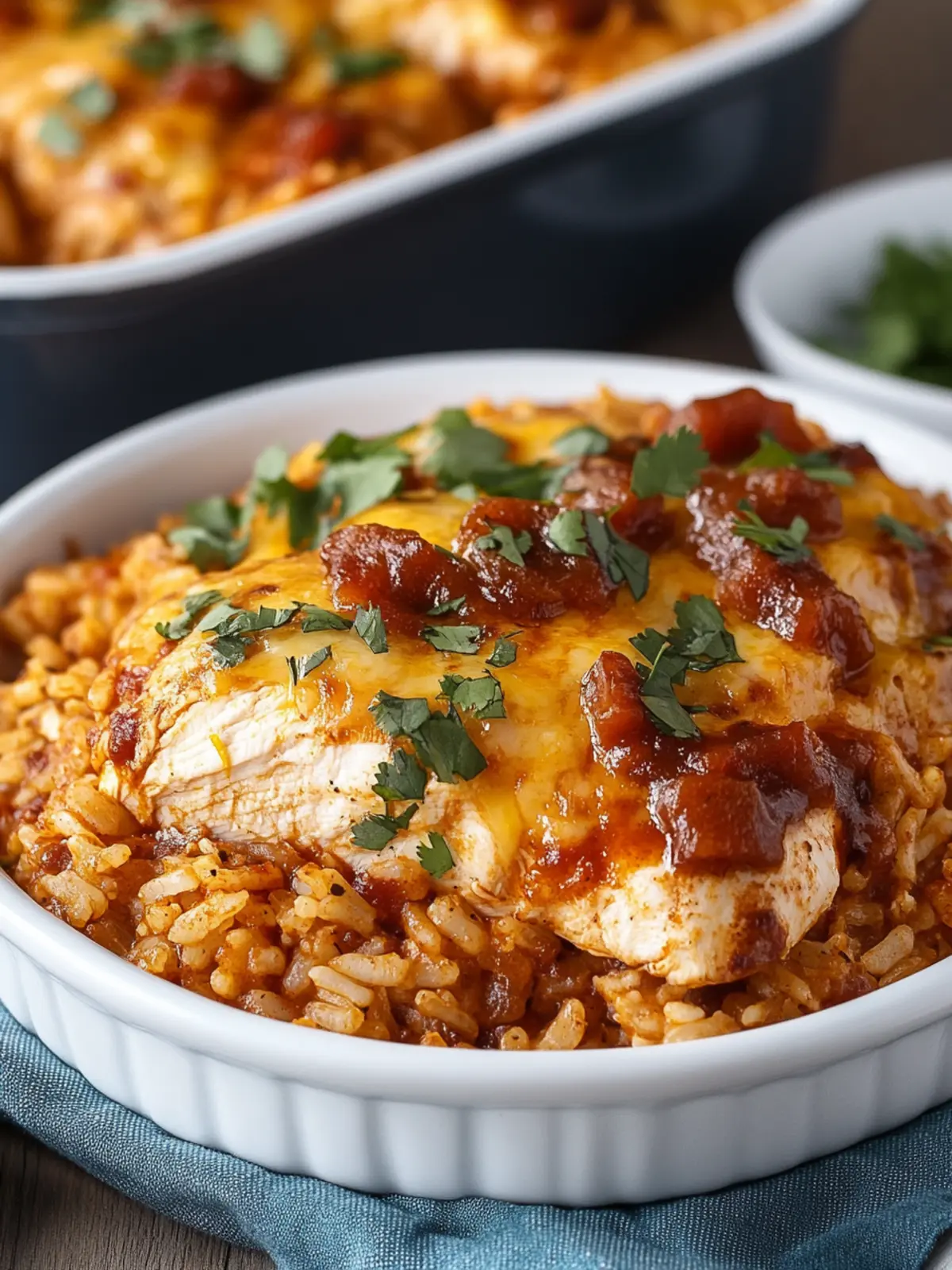 Savor the Comfort: BBQ Ranch Chicken & Rice Bake Delight 3 BBQ Ranch Chicken & Rice Bake