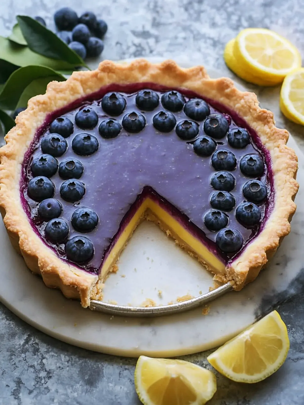 Delicious Blueberry-Lemon Curd Tart for a Sweet Summer Treat 2 Blueberry–Lemon Curd Tart