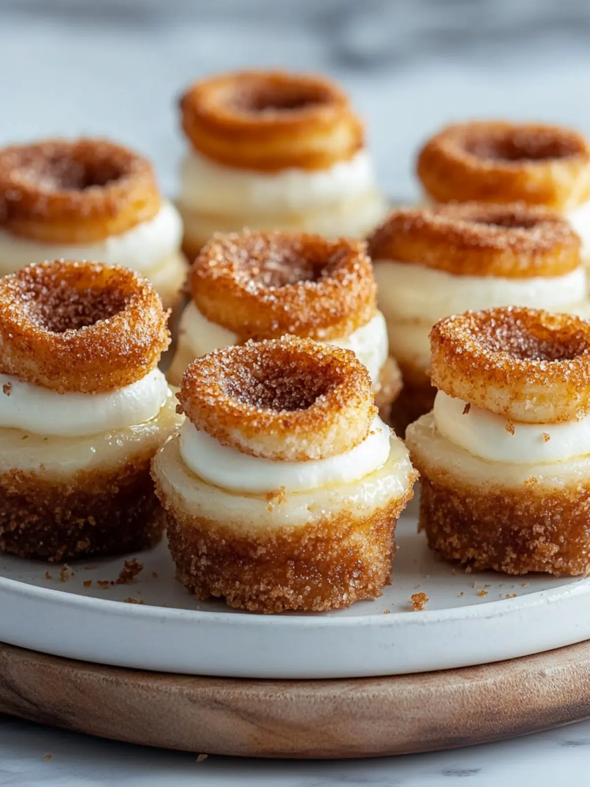 Mini Churro Cheesecake Bites You Can't Resist Making 4 Mini Churro Cheesecake Bites