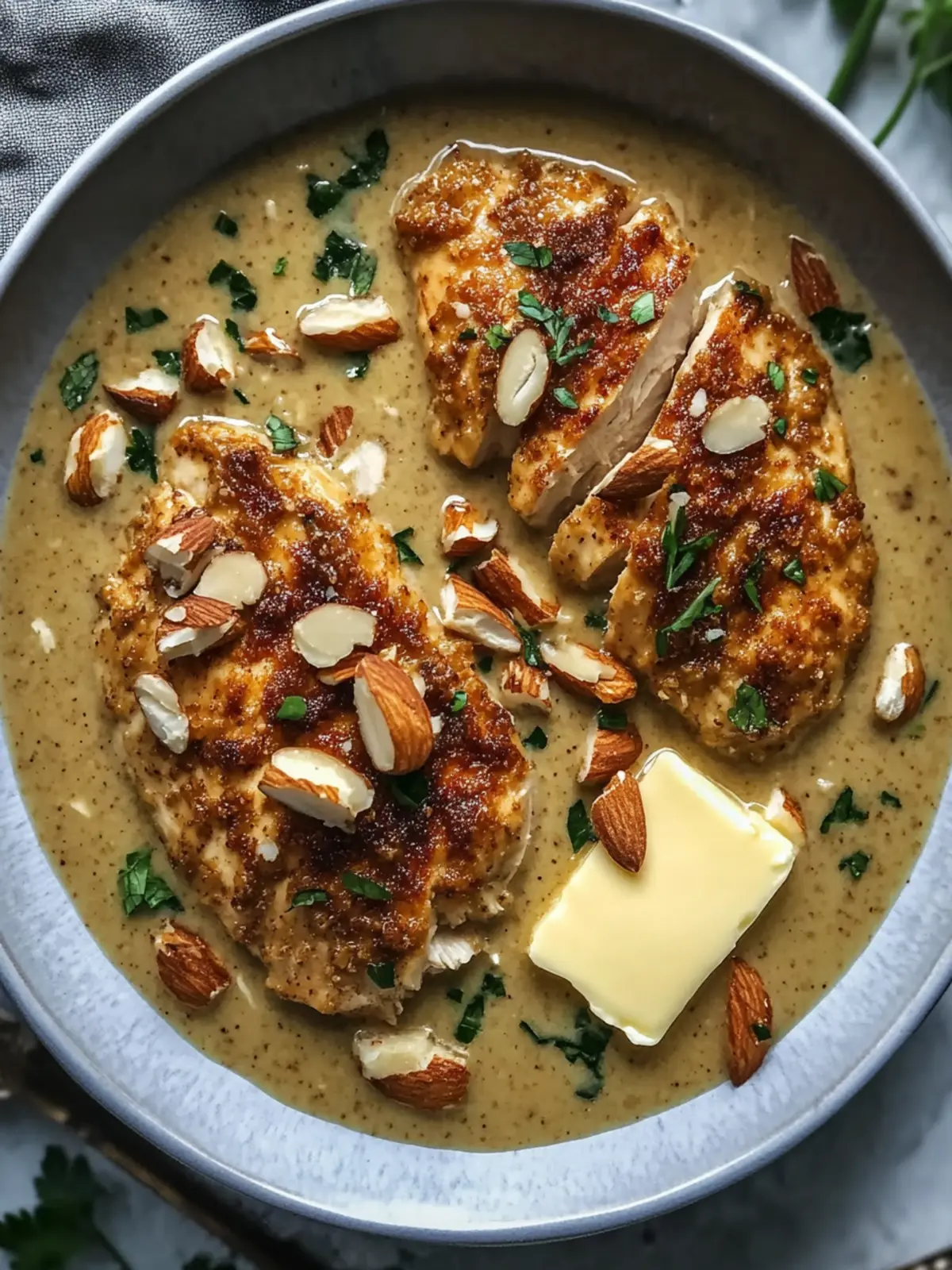 Creamy Almond Chicken Gravy with Butter in 30 Minutes 2 Almond Chicken Gravy with Butter