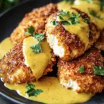 Pretzel Chicken with Mustard-Cheddar Sauce: A Crunchy Delight 2 Pretzel Chicken with Mustard-Cheddar Sauce