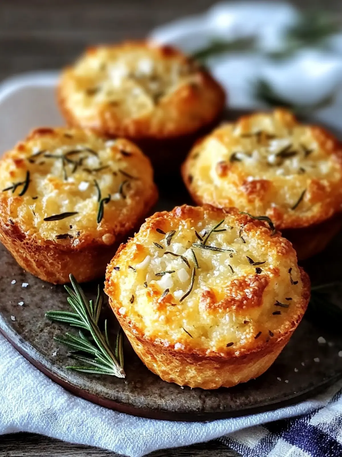 Golden Crust Garlic Rosemary Focaccia Muffins You’ll Love to Bake 5 Golden Crust Garlic Rosemary Focaccia Muffins