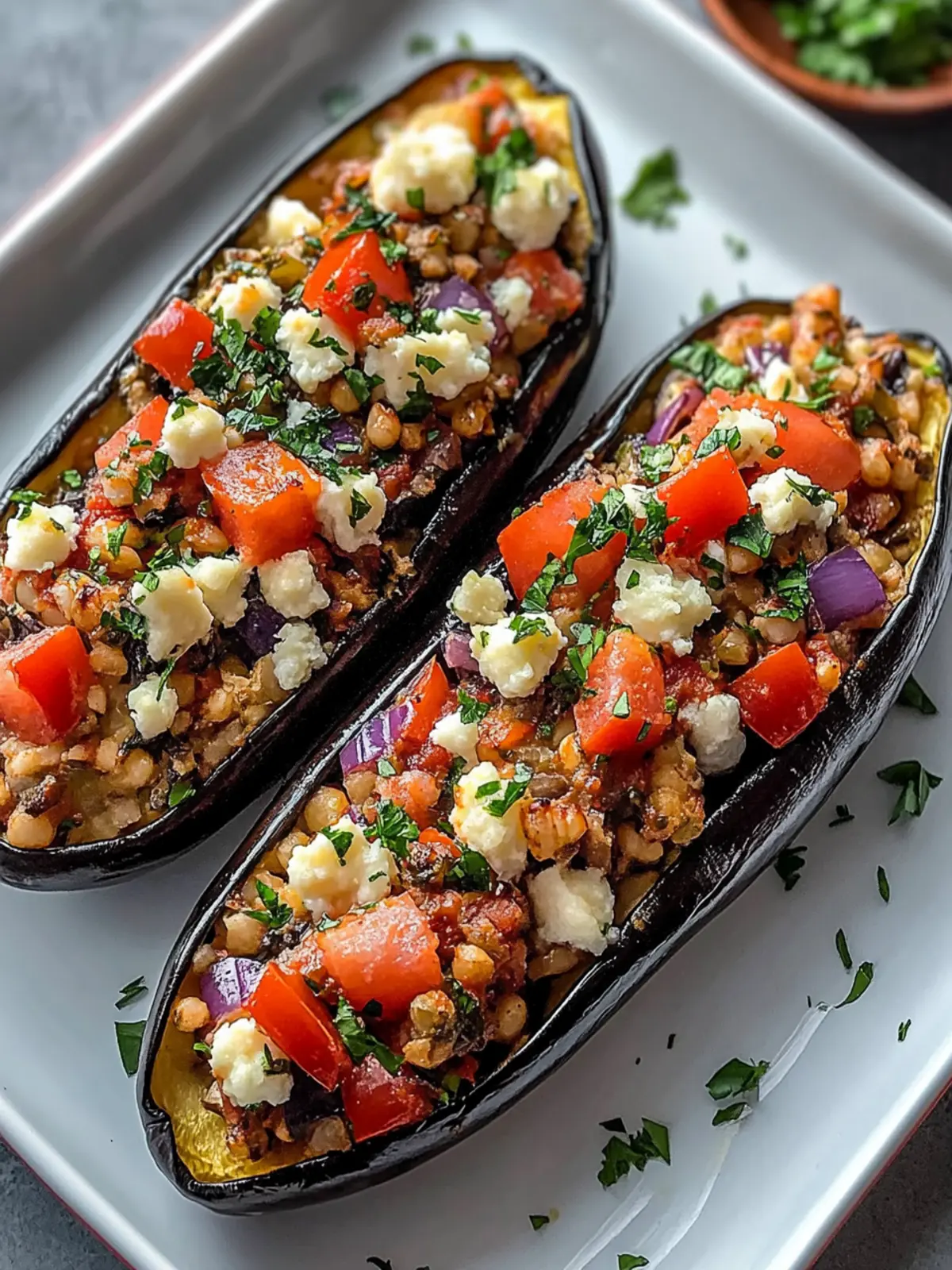 Mediterranean Stuffed Eggplant Bursting with Flavorful Joy 2 Mediterranean Stuffed Eggplant