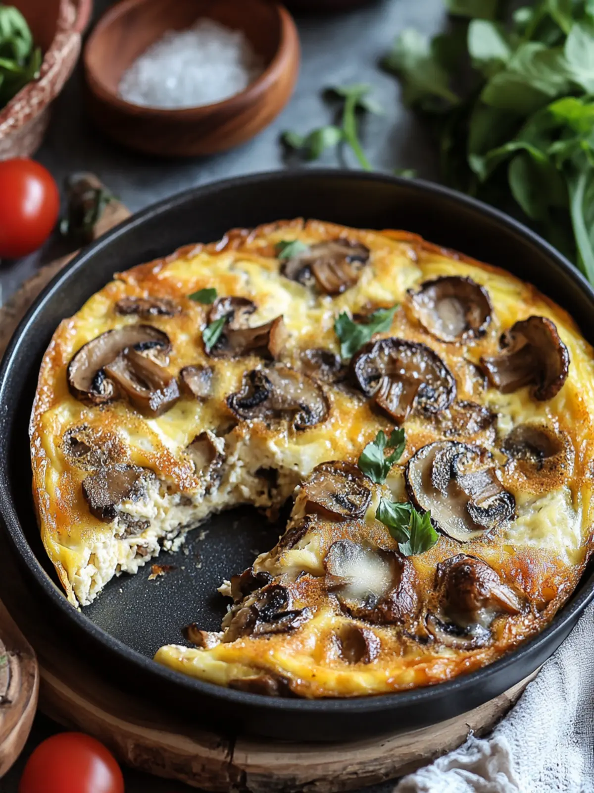 Delicious Frittata with Mushrooms and Gruyère for Brunch Bliss 5 Frittata with Mushrooms and Gruyère