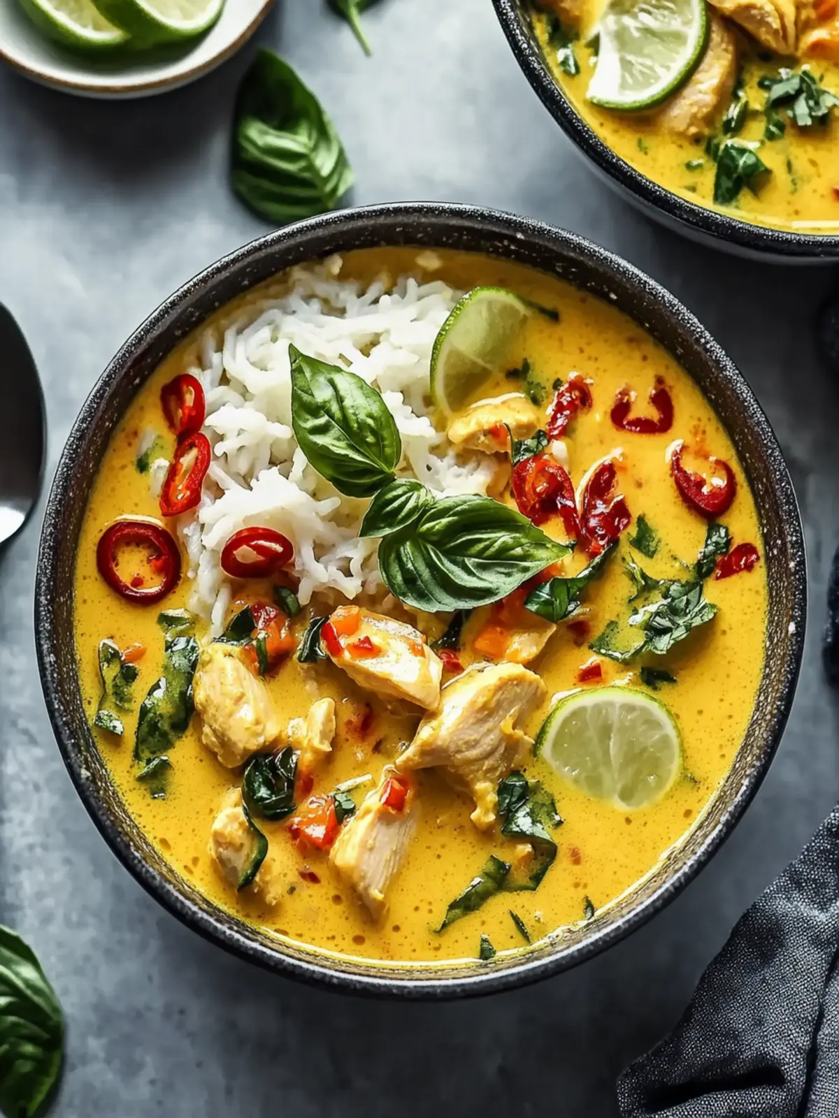 Lemongrass Broth Bowls with Yellow Curry Chicken Bliss Awaits 3 Lemongrass Broth Bowls with Yellow Curry Chicken Bliss