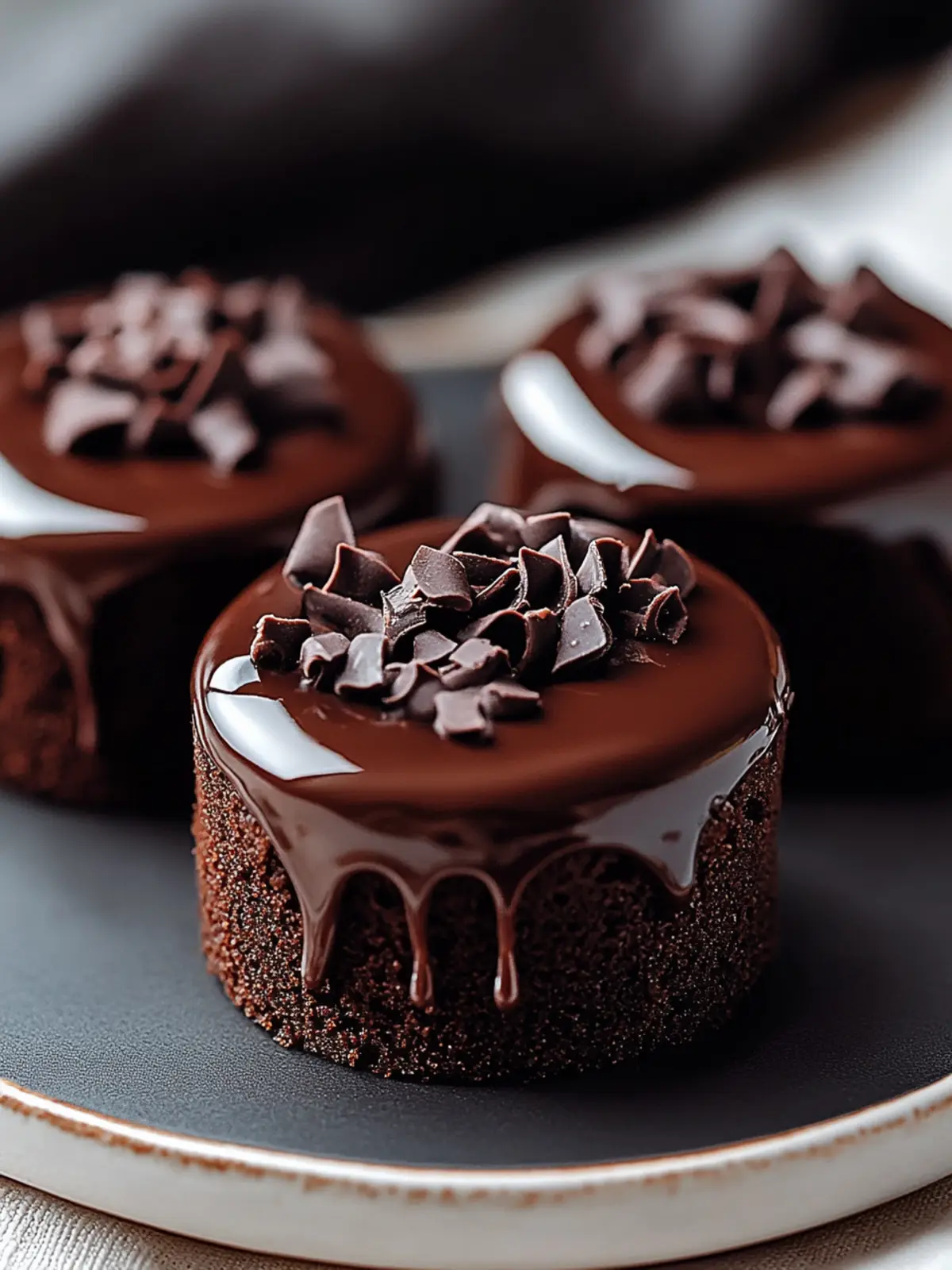 Irresistible Chocolate Ganache Mini Cakes for Any Occasion 2 Chocolate Ganache Mini Cakes