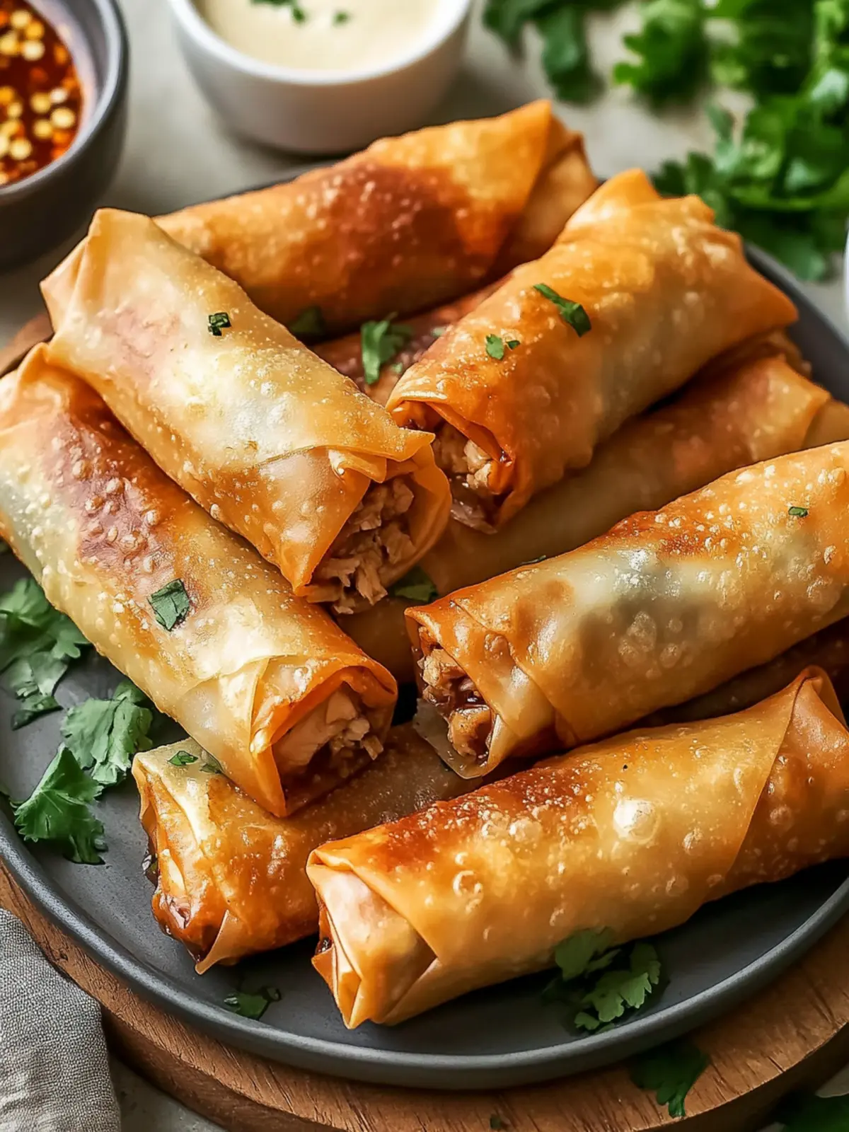Crispy Msakhan Egg Rolls Made Easy with Rotisserie Chicken 2 Crispy Msakhan Egg Rolls Made Easy with Rotisserie Chicken