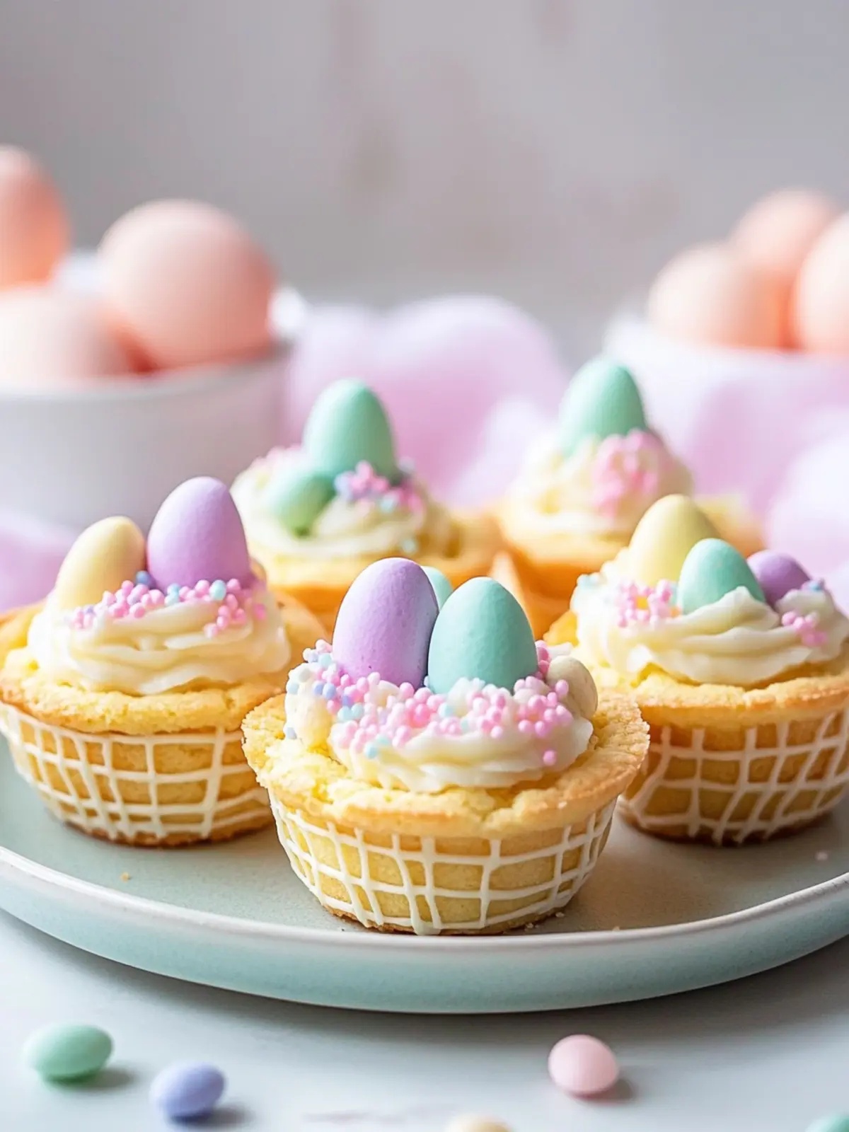 Easter Basket Sugar Cookie Cups Your Sweet Holiday Delight 4 Easter Basket Sugar Cookie Cups