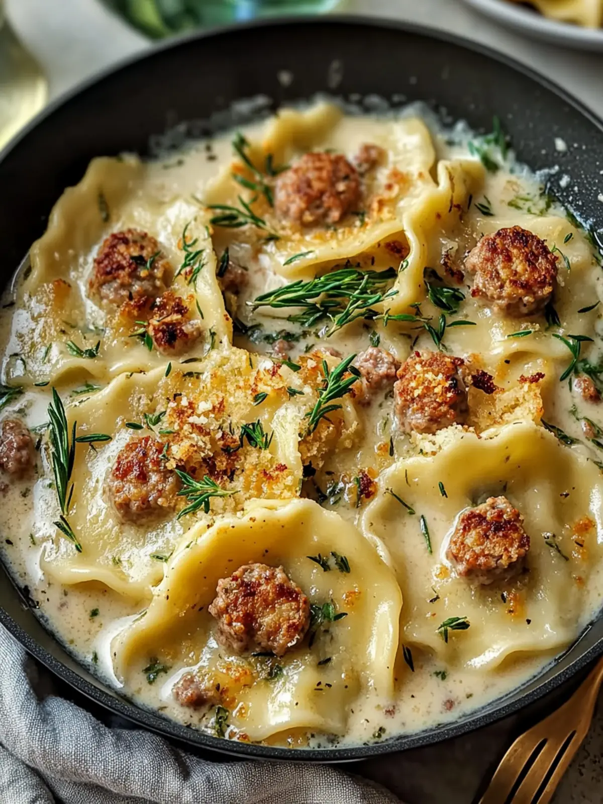 One-Pan Creamy Pierogi with Turkey Sausage for Busy Weeknights 4 One-Pan Creamy Pierogi with Turkey Sausage