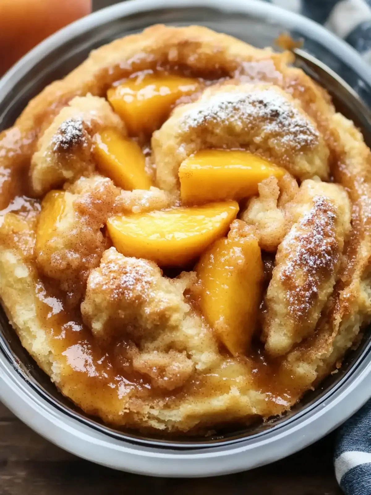 Peach Cobbler Cinnamon Rolls: Warm, Fluffy Bliss Awaits 5 Peach Cobbler Cinnamon Rolls