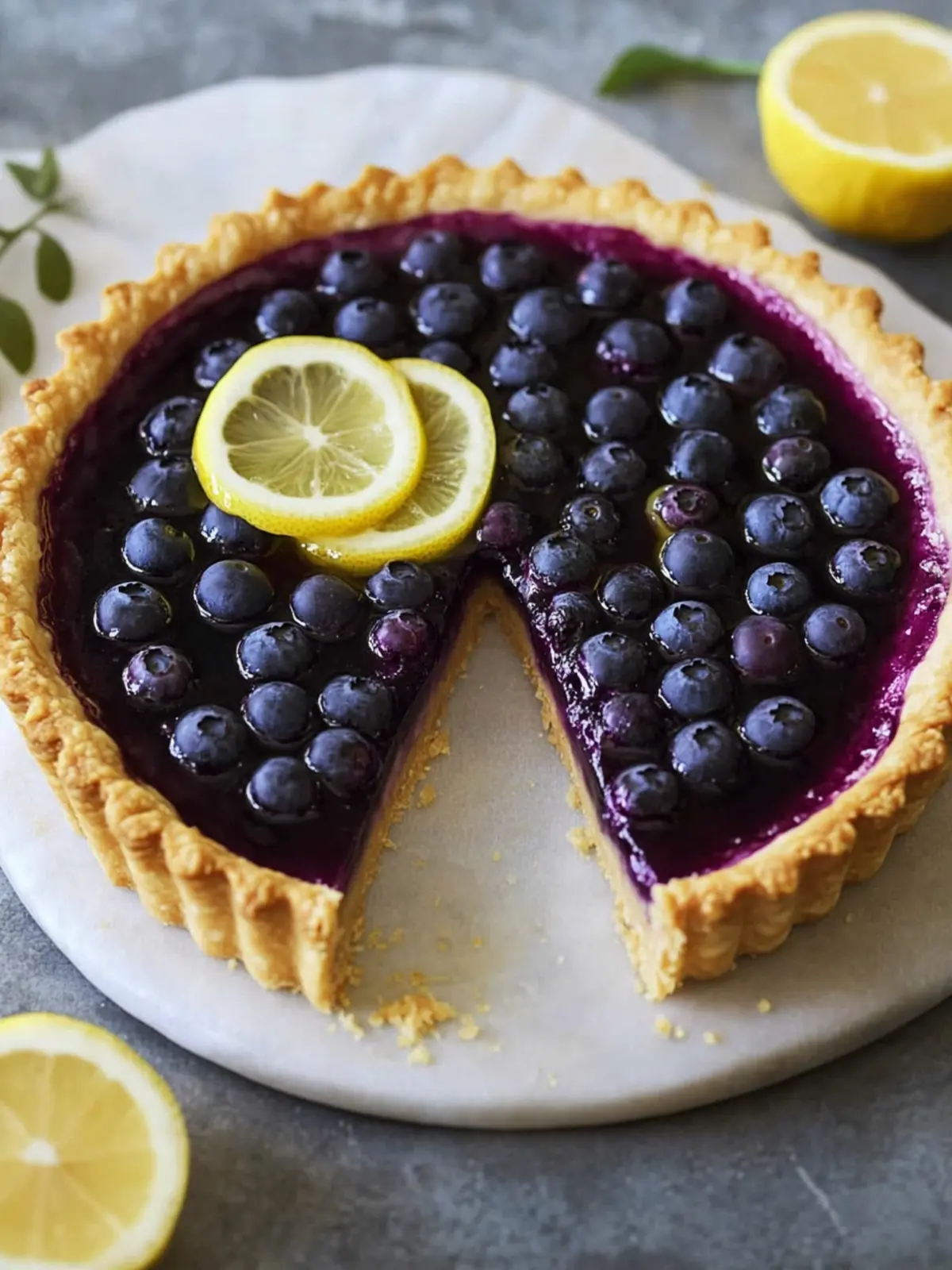 Delicious Blueberry-Lemon Curd Tart for a Sweet Summer Treat 3 Blueberry–Lemon Curd Tart