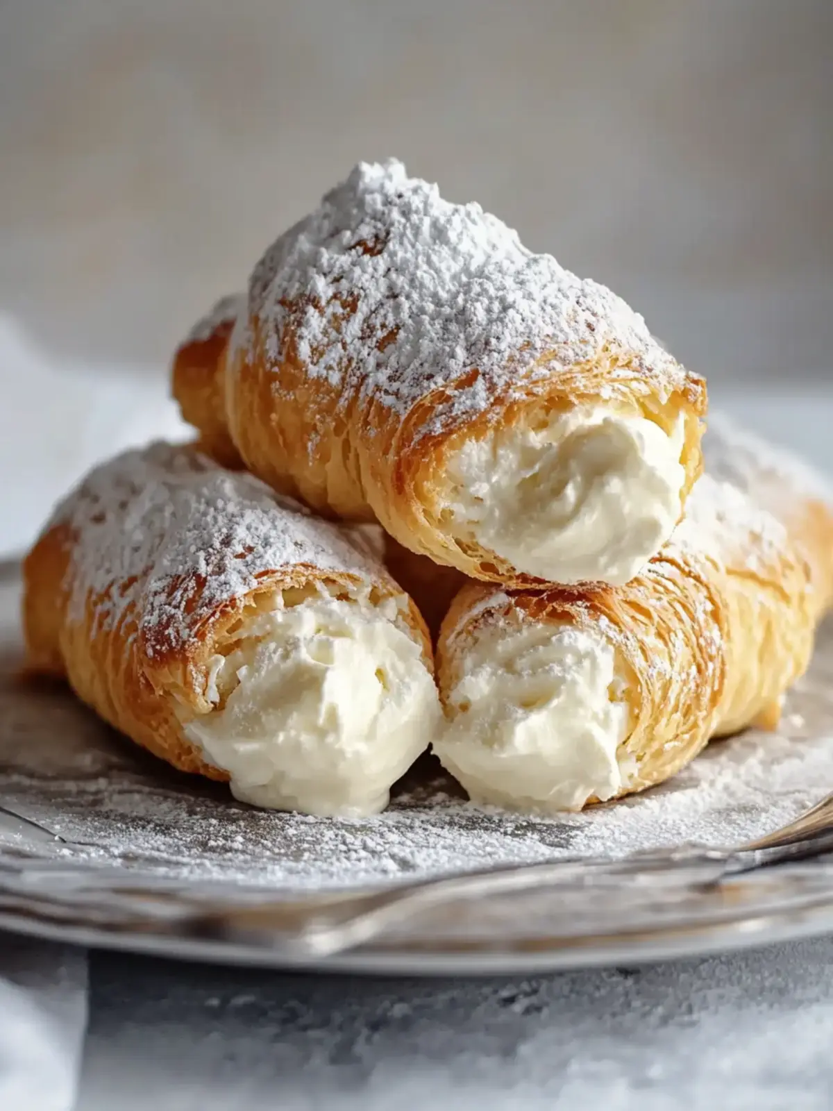Italian Cream Stuffed Cannoncini for Sweet Celebrations 2 Italian Cream Stuffed Cannoncini